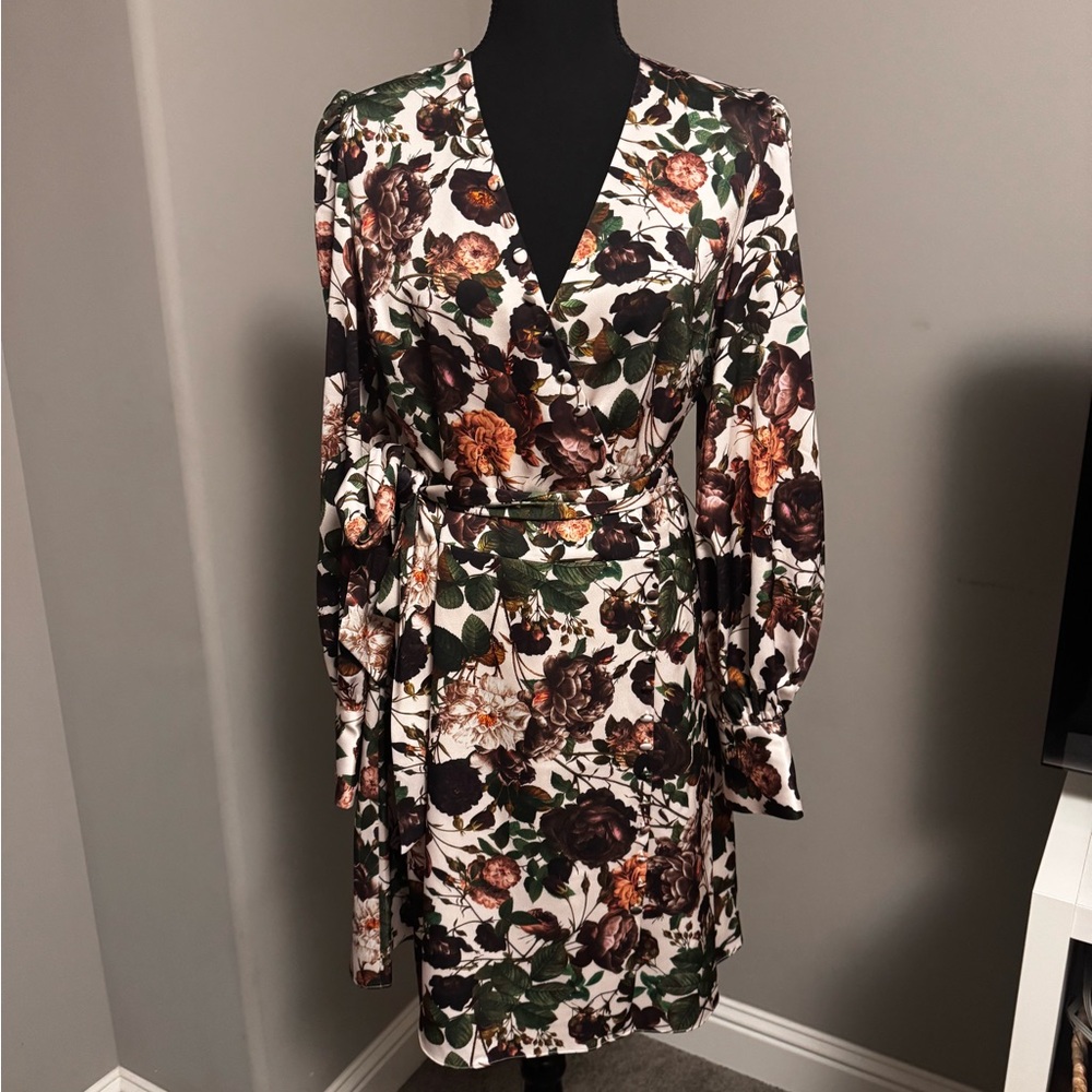 Alexia Admor Wrap Dress w/ long sleeves
